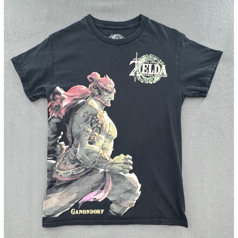Nintendo Zelda Tears of the Kingdom T-Shirt S Ganondorf Graphic Retro Gaming